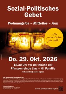 Plakat Sozial-Politisches Gebet